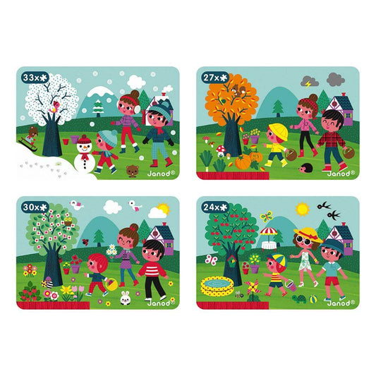 Magnetic book 4 estaciones | +3 años | Janod Educational Toys