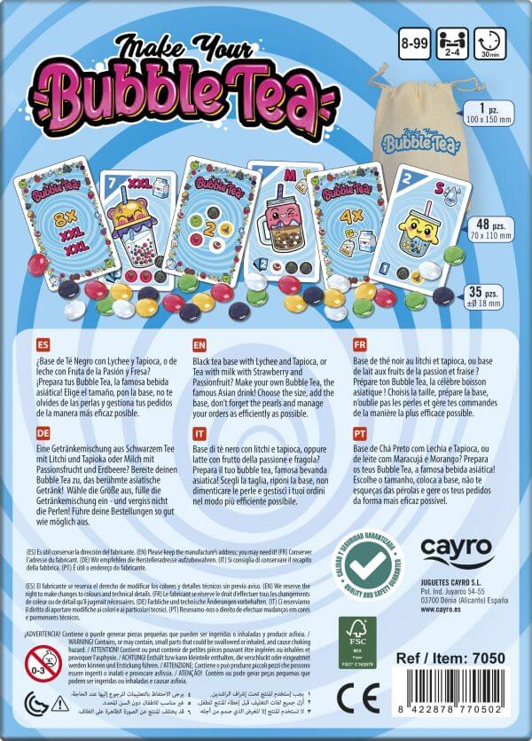 Make your Bubble Tea - Juego de mesa - Cayro - Desde 8 años - De 2 a 4 jugadores