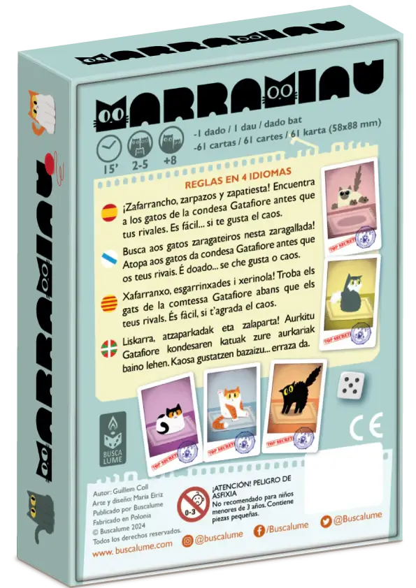 Marramiau - Juego de mesa - Buscalume - Desde 8 años