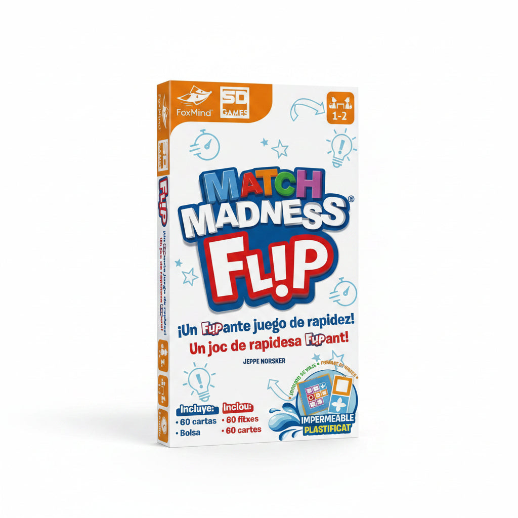 Match Madness Flip - Juego de mesa - SD GAMES - 1-2 jugadores - 7+ años - 15 min