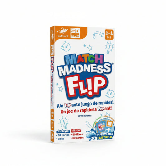 Match Madness Flip - Juego de mesa - SD GAMES - 1-2 jugadores - 7+ años - 15 min