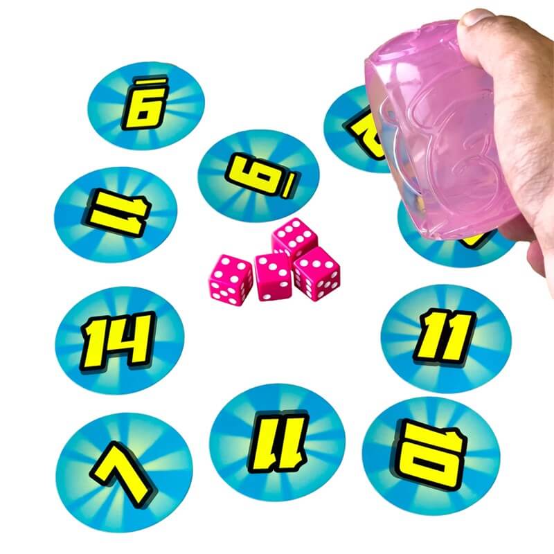 Math Attacks! – Mercurio - Juegos de dados, cartas y cálculo - 7+ años · 2-8 jugadores · 10 min