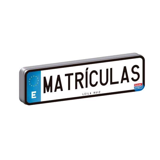 Matrículas, juego de cálculo mental y vocabulario, 15 minutos, desde 5 años