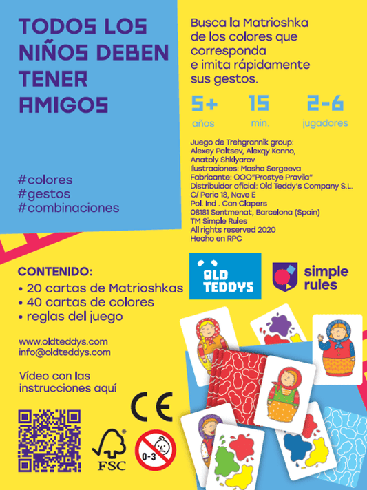 Matrioshka - Old Teddys - Desde 5 años - De 2 a 6 jugadores