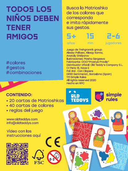 Matrioshka -  Old Teddys - Desde 5 años - De 2 a 6 jugadores