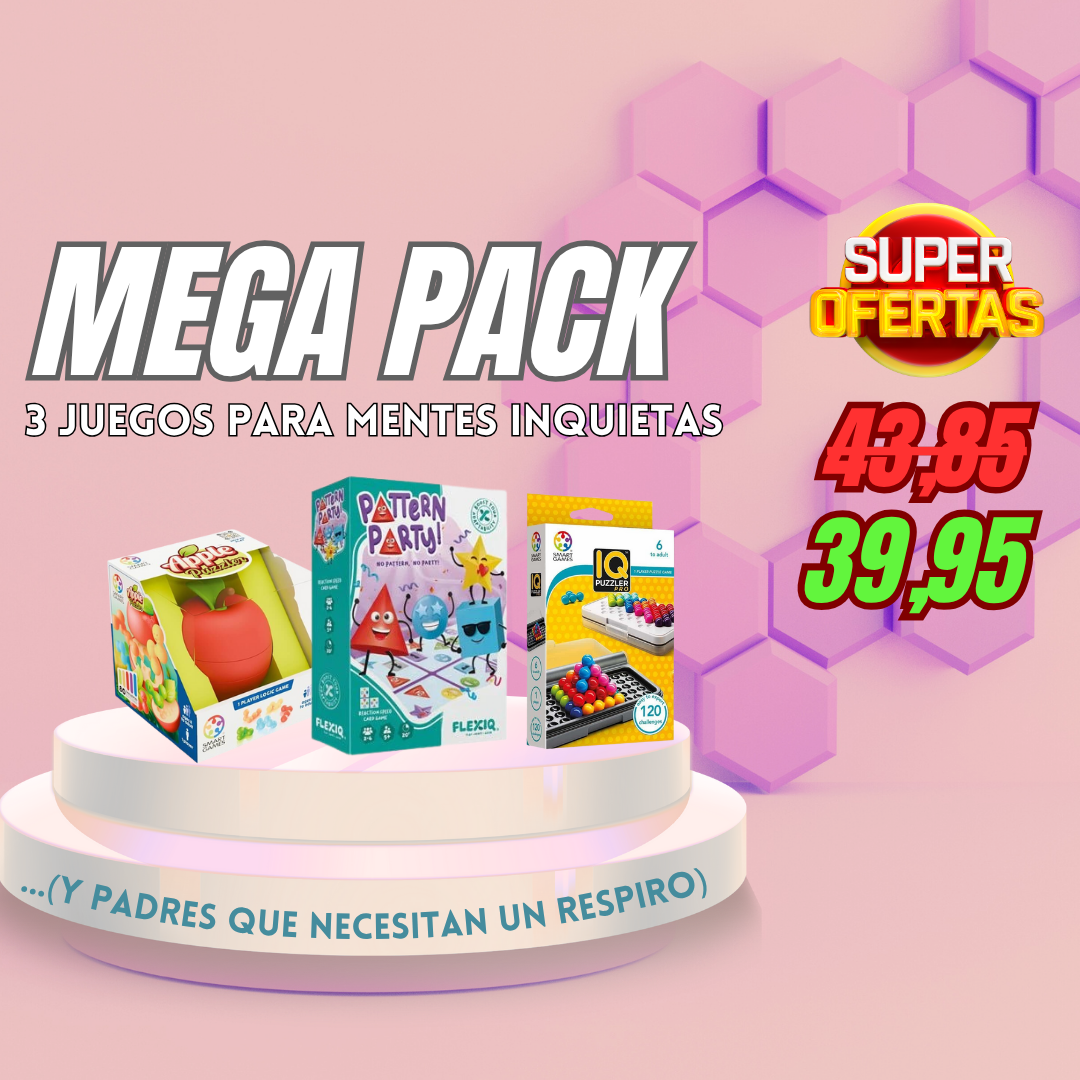 Pack Desafío Lógica: 3 Juegos para Mentes Inquietas (y Padres que Necesitan un Respiro)