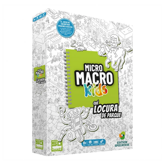 Micro Macro Kids Qué Locura de Parque  - Juego de mesa - SD GAMES - Desde 6 años - 1 a 4 jugadores