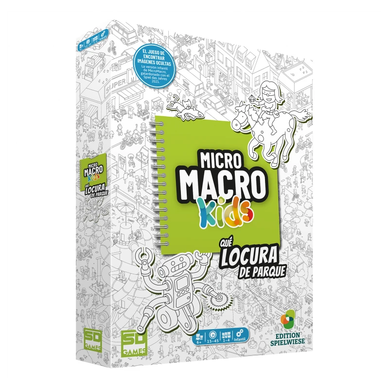 Micro Macro Kids – Sd Games - Juego de detectives - 6+ años · 1-4 jugadores · 15-45 min