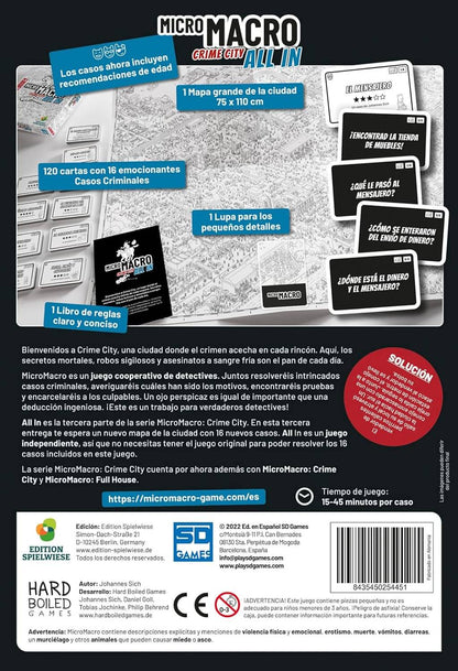 Micro Macro All In - Juego de mesa - SD GAMES - Desde 8 años Board Games