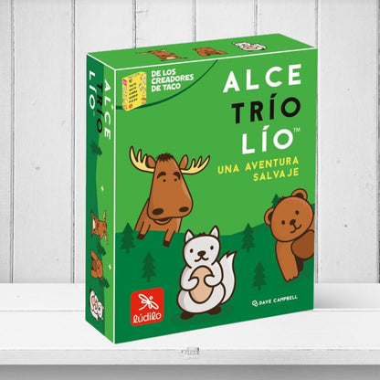 Alce, Trío, Lío - Juego de cartas de velocidad y reflejos - Lúdilo - 7+ años - 3 a 6 jugadores