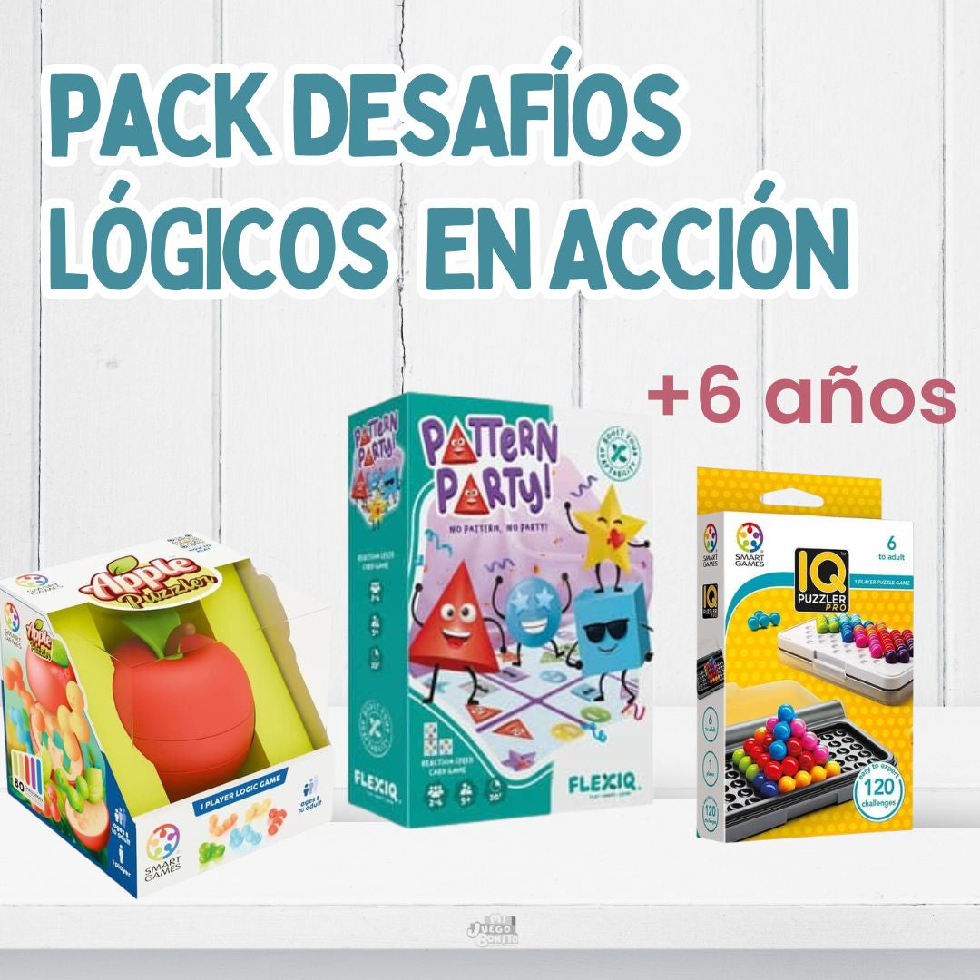 Pack Mentes Despiertas – Retos de lógica y concentración para pensar mejor (6+ años)