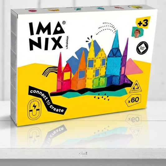 Braintoys Imanix 60 pcs – Construcción magnética creativa (3+ años · 1+ jugadores) · Braintoys