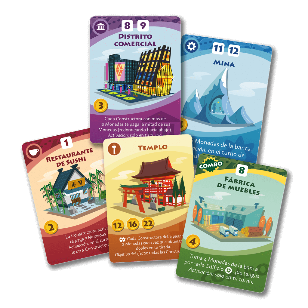 Machi Koro 2ª edición - Juego de mesa - Asmodee - Desde 10 años Board Games