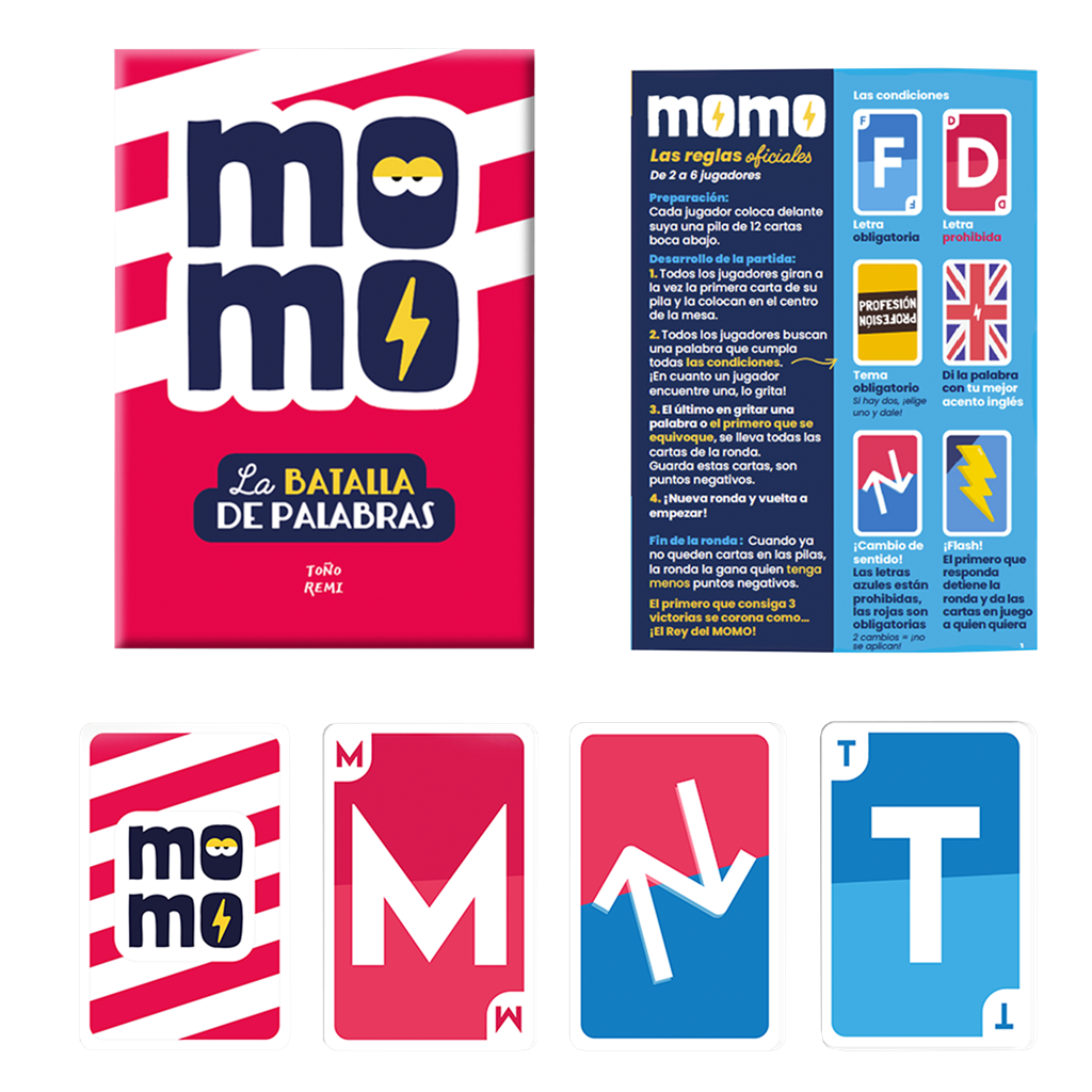 Momo, juego de palabras y vocabulario con restricciones, 15 minutos, desde 8 años