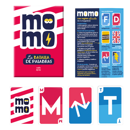 Momo, juego de palabras y vocabulario con restricciones, 15 minutos, desde 8 años
