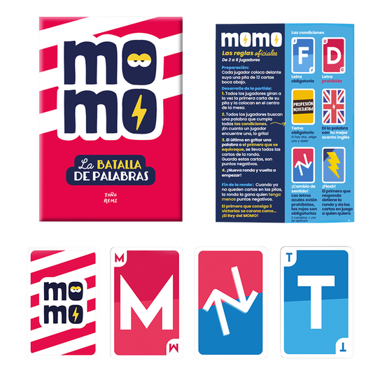 Momo, juego de palabras y vocabulario con restricciones, 15 minutos, desde 8 años