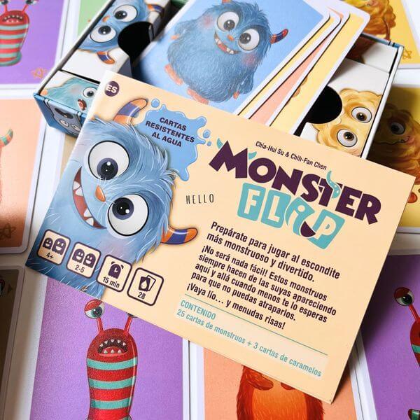 Monster Flip – Memoria, monstruos y cartas que nunca se quedan quietas (4+ años · 2-5 jugadores) · Brain Picnic