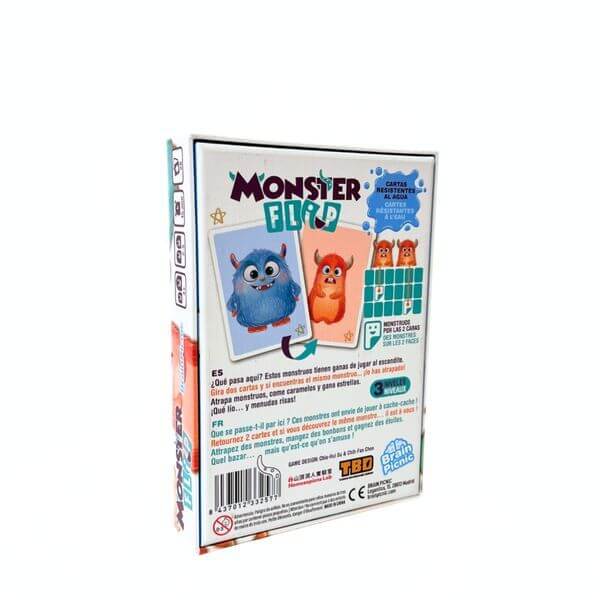 Monster Flip – Memoria, monstruos y cartas que nunca se quedan quietas (4+ años · 2-5 jugadores) · Brain Picnic