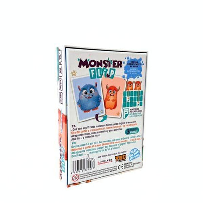 Monster Flip – Memoria, monstruos y cartas que nunca se quedan quietas (4+ años · 2-5 jugadores) · Brain Picnic