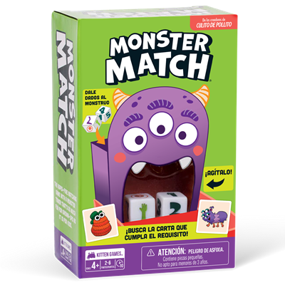 Monster Match - Juego de mesa - Exploding Kittens - 2-6 jugadores - 4+ años - 10 min