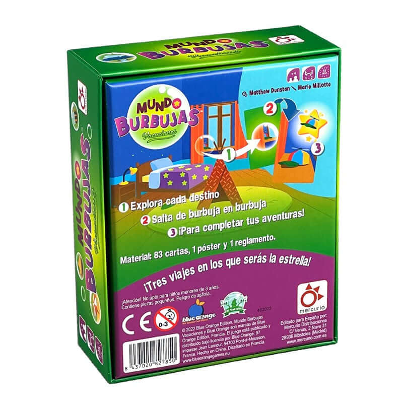 Mundo Burbujas Vacaciones - Juego de mesa - Mercurio - Desde 4 años Board Games