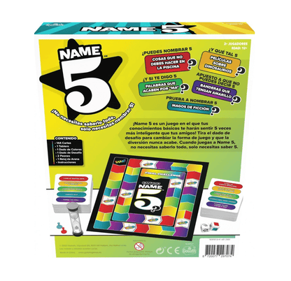 Name 5 - Juego de mesa - Goliath - Desde 9 o más años