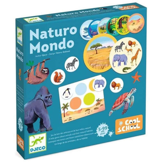 Naturo Mondo Cool School - Juego de mesa - Djeco - Desde 5 años