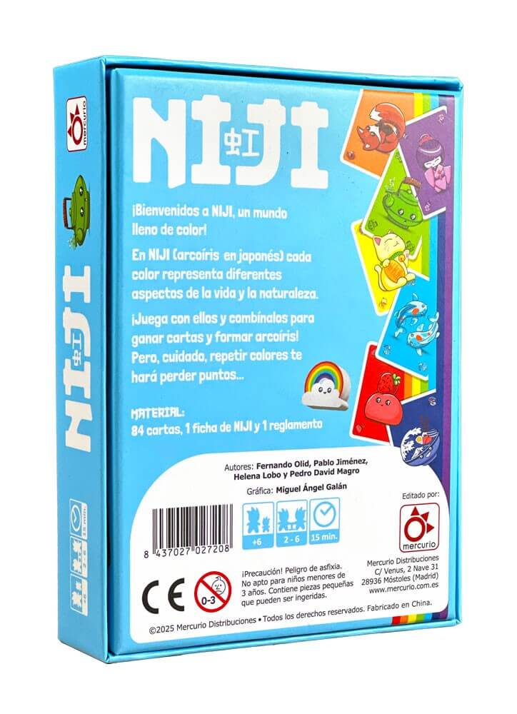 Niji - Juego de mesa - Mercurio - Desde 6 años - 2 a 6 jugadores
