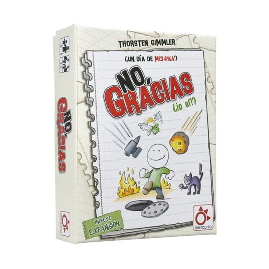 No Gracias + Expansión - Juego de mesa - Mercurio - 3-7 jugadores - 8+ años - 20 min