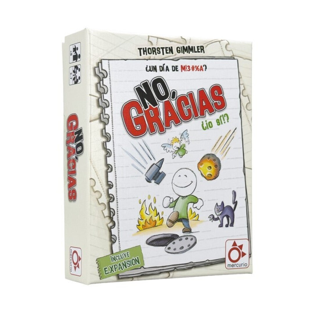 No Gracias + Expansión, juego de cartas y riesgo, 20 minutos, desde 8 años