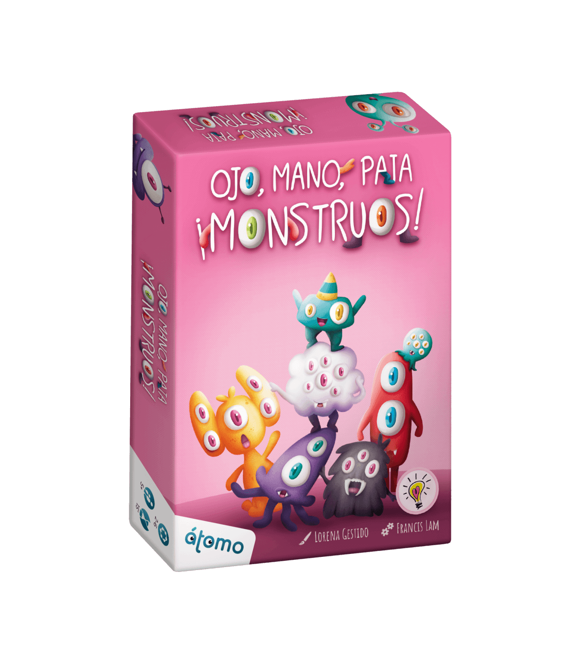 Ojo, Mano, Pata ¡Monstruos! – Cálculo mental, atención visual y monstruos que hay que contar rápido 5+ años · 2-4 jugadores · 15 minutos