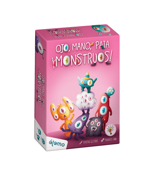 Ojo, Mano, Pata ¡Monstruos! – Cálculo mental, atención visual y monstruos que hay que contar rápido 5+ años · 2-4 jugadores · 15 minutos