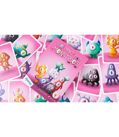 Ojo, Mano, Pata ¡Monstruos! – Cálculo mental, atención visual y monstruos que hay que contar rápido 5+ años · 2-4 jugadores · 15 minutos