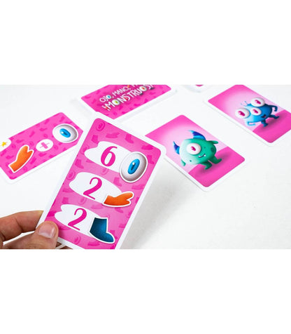 Ojo, Mano, Pata ¡Monstruos! – Cálculo mental, atención visual y monstruos que hay que contar rápido 5+ años · 2-4 jugadores · 15 minutos