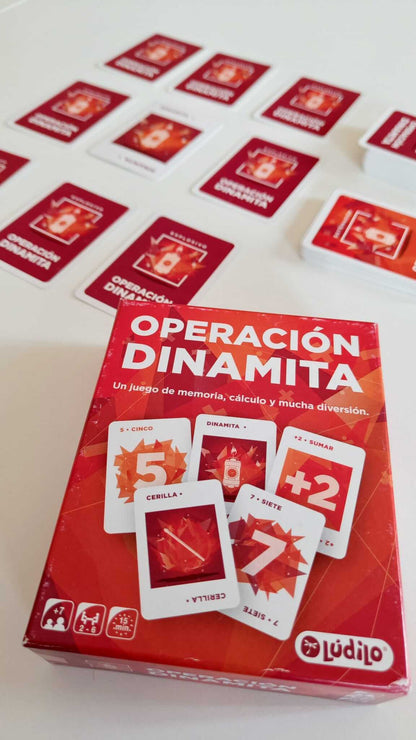 Operación Dinamita – Juego de memoria, cálculo y reflejos rápidos (7+ años · 2-6 jugadores · 15 min) · Ludilo