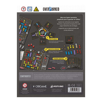 Overparked - Juego de mesa - MALDITO GAMES - Desde 10 años - 1 a 5 jugadores