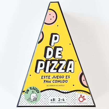 P de Pizza - Mercurio - Party Game de Cartas, palabras y rapidez - 2-4 Jugadores, 15 min