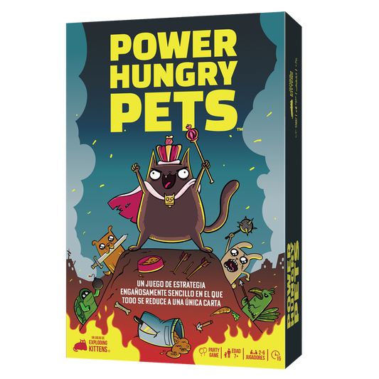 Power Hungry Pets - Juego de mesa - Asmodee - Desde 7 años Board Games