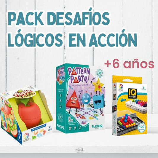 Pack Mentes Despiertas – Retos de lógica y concentración para pensar mejor (6+ años)
