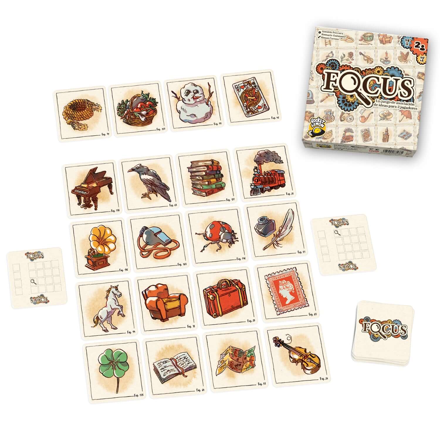 Focus - Juego de mesa - ROCKET LEMON - Desde 9 o más años Board Games