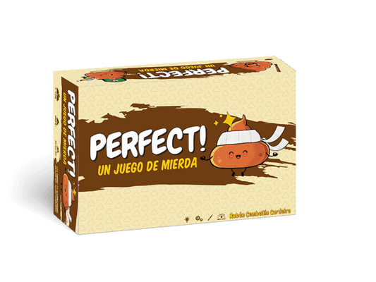 Perfect! Un juego de mierda – Cartas, ataques y humor escatológico para perder la vergüenza  8+ años · 3-9 jugadores · 10-30 minutos