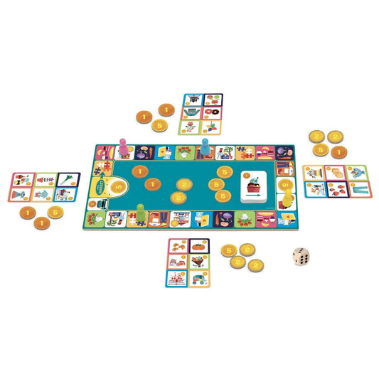 Petit Market – Juego de compras y cambio en el mercado (5+ años · 2-4 jugadores · 10-15 min) · Djeco