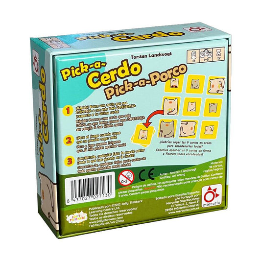 Pick a Cerdo - Juego de mesa - Mercurio - Desde 8 años Board Games