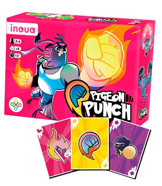 Pigeon Punch - Juego de mesa de combate de palomos - Inoua - Desde 8 años - 2 a 6 jugadores