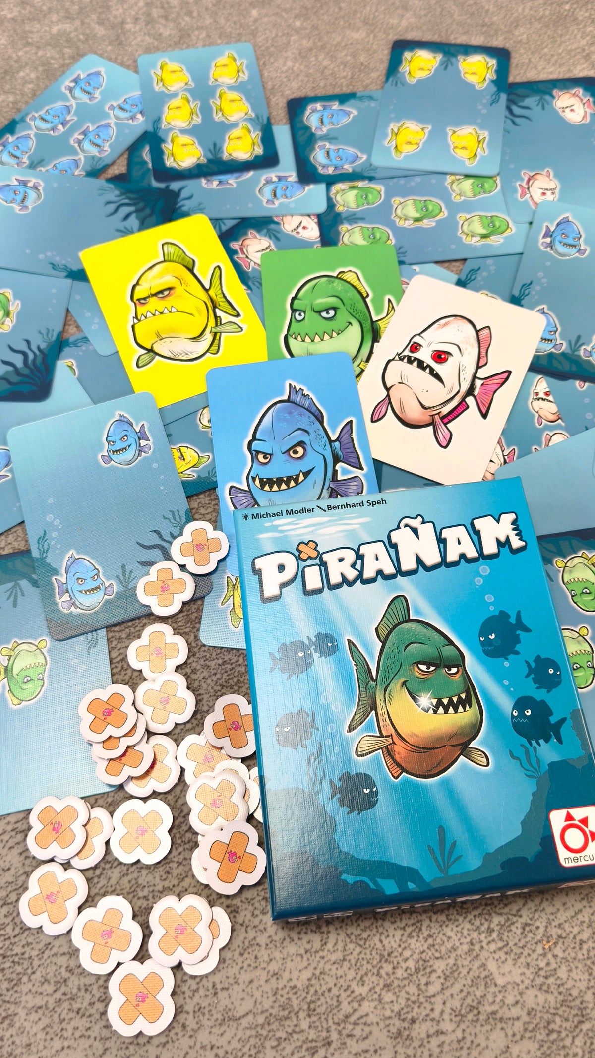 Pirañam - Juego de mesa - Mercurio - 2-5 jugadores - 8+ años - 15 min