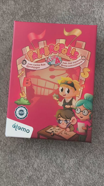 Palabrópolis, juego de lengua y retos simultáneos, 20 minutos, desde 6 años