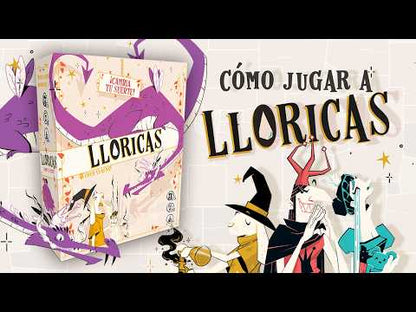 Lloricas - Juego de cartas bazas, lloros y puñaladas  - 3-5 jugadores - +8 años - Rocket Lemon
