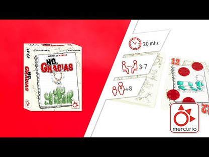 No Gracias + Expansión, juego de cartas y riesgo, 20 minutos, desde 8 años