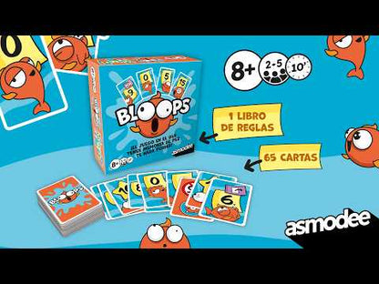 Bloops- Juego de cartas para demostrar que no tienes memoria de pez - Asmodee - Desde 8 años