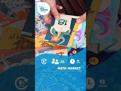 Math Market - Juego de cálculo mental con monedas - 2-6 jugadores - +8 años - Old Teddy's